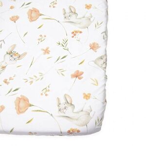Imagine Cearceaf cu banda elastica pentru pat copii Kerstin Fairytale Mouse, 100 bumbac, pentru saltea 120x60 cm