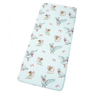 Imagine Cearceaf cu banda elastica pentru pat copii Kerstin Mother Goose, din 100 bumbac, pentru saltea 90 x 50 cm