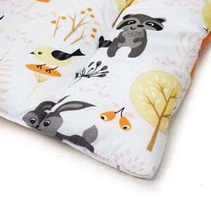 Imagine Saltea pentru masuta de infasat bebe Kerstin Forest Friends, cu umplutura din silicon, invelis 100 bumbac, dimensiune 50 x 70 cm