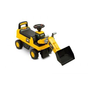 Imagine Excavator fara pedale pentru copii TOYZ CAT cu licenta, cupa mobila si claxon, 12-36 luni, sistem de siguranta anti-rasturnare, spatiu de depozitare sub sezut