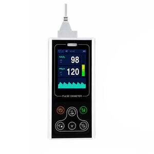 Imagine Pulsoximetru portabil Contec CMS60D1, cu senzor adulti, pediatric si neonatal, masurare saturatie oxigen si rata pulsului, baterie reincarcabila