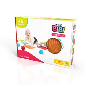 Imagine Set covorase senzoriale Soft BiBi cu blocuri de constructie 20 piese