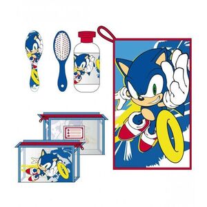 Imagine Geanta mare cu accesorii de igiena pentru copii Sonic