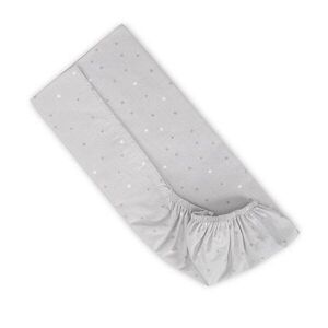 Imagine Cearceaf cu elastic pentru patut 98x65 cm din bumbac ranforce Grey Sky