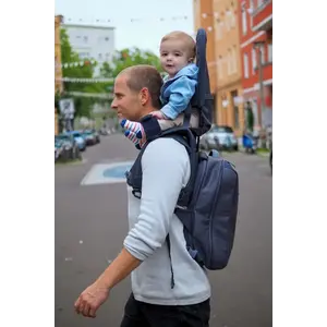 Imagine Rucsac pentru parinti MiniMeis Hero Dusk blue Core