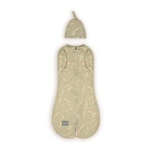 Imagine Saculet din bumbac Swaddle pentru infasat + caciulita Second Step Meadow Sleepee
