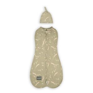 Imagine Saculet din bumbac Swaddle pentru infasat Nou nascut + caciulita First Step Meadow