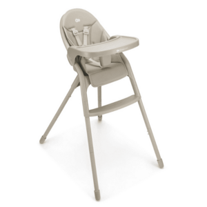Imagine Scaun de masa Kinderkraft Dinnly Beige, transformabil intr-un scaun inalt, husa scaun PU, pana la 15 kg