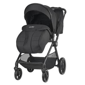 Imagine Carucior pentru copii Coccolle Lissia Anthracite modular 4 in 1, cu scoica auto iSize Coccolle Rilax Greystone si baza isofix iSize Coccolle Rilax
