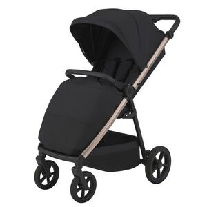 Imagine Carucior pentru copii Espiro Pearl Champagne 0-22 kg pliabil, cu suspensii, maner reglabil, spatar reglabil, suport pentru pahar si husa pentru picioare