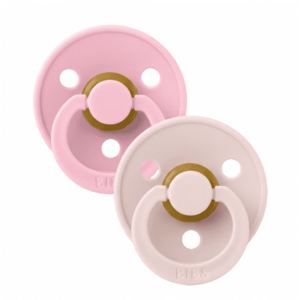 Imagine Set 2 suzete Bibs Colour Latex tetina rotunda 6 luni + PetalBaby Pink