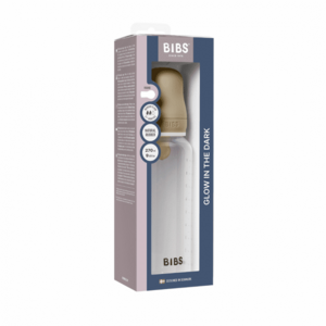 Imagine Set complet biberon fosforescent anticolici PP fara BPA 270 ml Bibs Latex Vanilla Glow