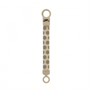 Imagine Lantisor clip Loop pentru suzeta Studio Collection Polka Dots Bibs Mega Vanilla Dark Oak