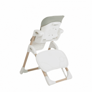 Imagine Scaun de masa Joie Mimzy Recline Strata Mist Wood spatar reglabil in 5 pozitii, inaltime ajustabila si tavita reglabiladetasabila, centuri, greutate suportata 15 kg