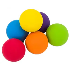 Imagine Set 6 mingi din cauciuc multicolore pentru copii, diametru 6 cm