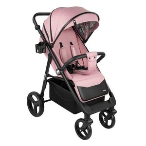 Imagine Carucior pentru copii Tulano Avignon Flower Collection 35 Pink cu husa picioareprotectie ploaiepaturicaplasa insecte incluse, pozitie somn, capotina XXL, suspensii integrate, cadru usor 7.7 kg, pana la 22 kg