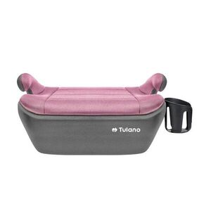 Imagine Inaltator auto copii I-Size cu isofix Tulano Avignon Cabby 30 PinkGrey 125-150 cm, suport pahar inclus, husa din material ultra soft, omologat R129