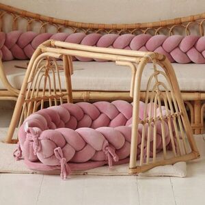 Imagine Baby nest Cocoon 2 in 1 pentru copii 85 x 65 x 20 cm MiniMini Roz pudrat