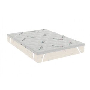 Imagine Topper Hypoallergenicmed antibacteria 120 x 200 x 7 cm cu elastic, husa detasabila si lavabila
