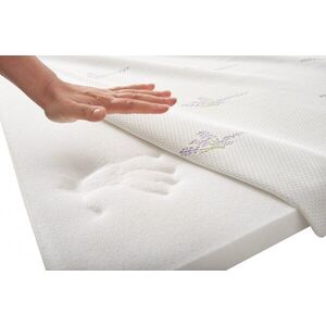 Imagine Topper cu memorie Memory Lavanda 180 x 200 x 5 cm, cu husa detasabila si lavabila, fermitate moale