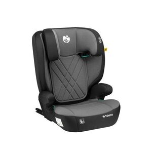 Imagine Scaun auto copii cu isofix 2in1 I-Size Tulano Joy 45 Grey 100-150 cm cu spatar detasabil, certificat ECE R129, tetiera reglabila 14 pozitii, sistem protectie impact lateral SIP, 2 parasolare auto incluse