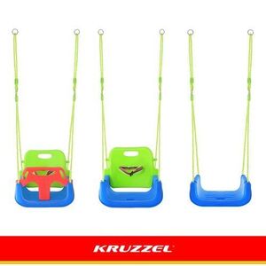Imagine Leagan pentru copii si bebelusi, design evolutiv 3-in-1, centura de siguranta reglabila, franghii reglabile intre 120 si 150 cm, greenblue