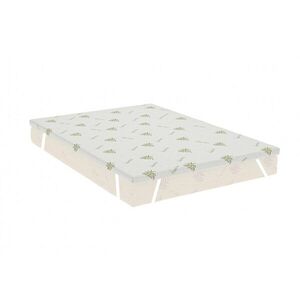 Imagine Topper Aloe Vera, cu elastic si husa detasabila 160 x 200 x 5 cm fermitate medie