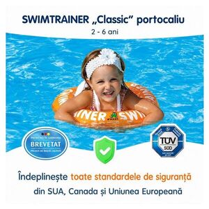 Imagine Colac de inot pentru copii Swimtrainer Classic portocaliu 2-6 ani Freds Swim Academy