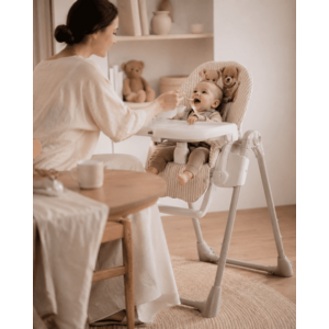 Imagine Scaun de masa multifunctional Cam Pappananna pliabil pentru bebelusi si copii 6-36 luni crem