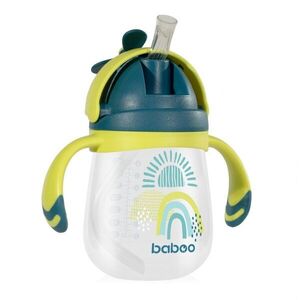 Imagine Cana Baboo cu tetina din silicon Lagoon Fiesta 240 ml, 9 luni+
