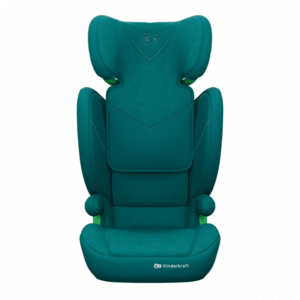 Imagine Scaun auto KinderKraft Junior Fix 2 Plus Green 100x150 cm, cu isofix, protectie SPS, tetiera reglabila, husa Air Flow