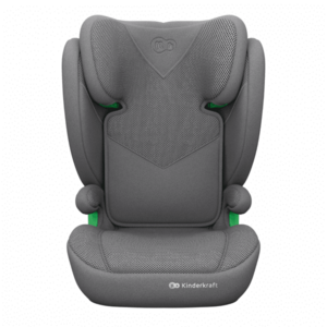 Imagine Scaun auto KinderKraft Junior Fix 2 Plus Grey 100x150 cm, cu isofix, protectie SPS, tetiera reglabila, husa Air Flow