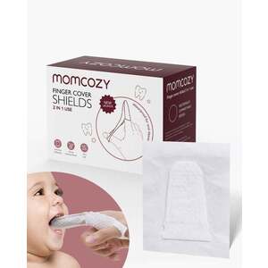 Imagine Set 30 servetele orale tip degetar pentru bebelusi Momcozy