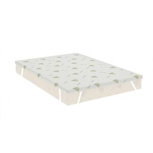 Imagine Topper Aloe Vera, cu elastic, husa detasabila si lavabila 140 x 190 x 5 cm fermitate medie