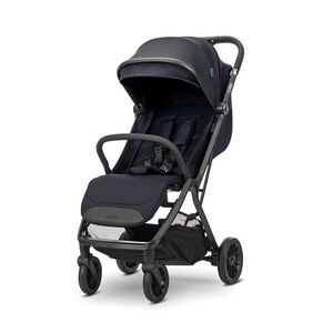 Imagine Carucior pentru copii Calista Black, pliere automata, cadru din aluminiu, spatar reglabil 3 pozitii, copertina extensibila, 0-48 luni, pana la 22 kg