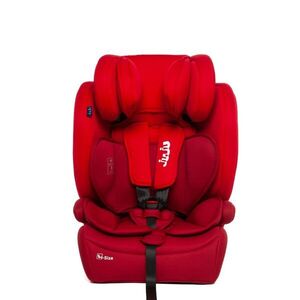 Imagine Scaun auto i-Size Juju Safe Rider Rosu-Bordo, 76-150 cm, convertibil in inaltator, tetiera reglabila, cotiere, pernute moi, husa detasabila