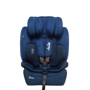 Imagine Scaun auto i-Size Juju Safe Rider Albastru-Bleumarin, 76-150 cm, convertibil in inaltator, tetiera reglabila, cotiere, pernute moi, husa detasabila