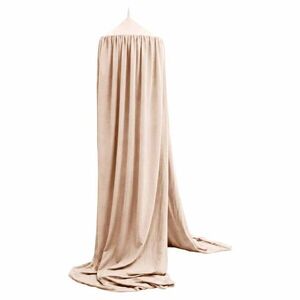 Imagine Baldachin pentru copii Ikonka Beige Boho, tip cort tipi de suspendat, include set complet pentru montaj, inaltime totala 280 cm