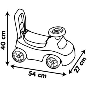 Imagine Masinuta Smoby auto Minnie cu spatiu pentru depozitare, claxon, greutate admisa 50 kg