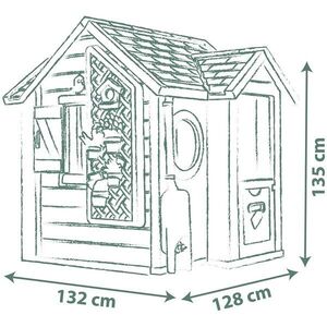 Imagine Casuta pentru copii Smoby Life Garden House cu 21 accesorii