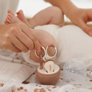 Imagine Set 3 piese manichiura Baby Ono pentru copii cu suport maro
