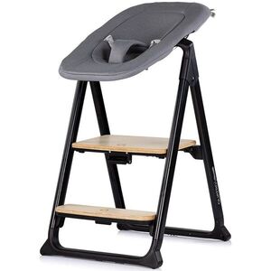 Imagine Scaun de masa 4 in 1 Chipolino Quatro Charcoal, transformabil, reglabil si pliabil