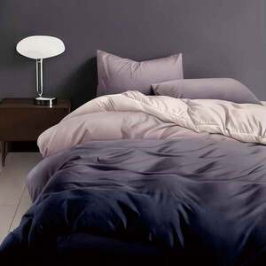 Imagine Lenjerie de pat din finet Somnart 4 piese Enjoy Life, cearceaf de pat clasic 230 x 220 cm Amethyst Dream