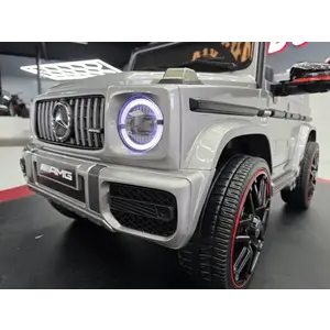 Imagine Masinuta electrica pentru copii Mercedes G63 AMG Gri Metalic, 12V, licenta oficiala, 4 motoare, telecomanda 2.4G
