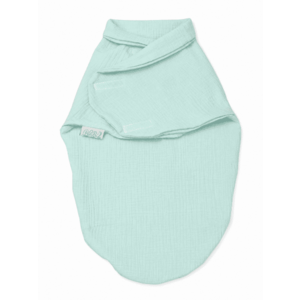 Imagine Paturica de infasat din bumbac Baby swaddle Puzzle Muslin menta Amy