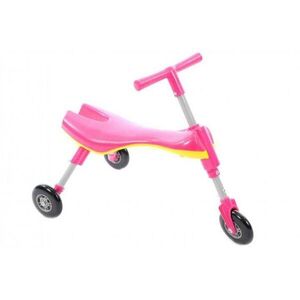 Imagine Tricicleta pliabila pentru copii Kids Scuttle Bug Roz, cadru metalic, 3 roti din silicon, greutate admisa 20 kg