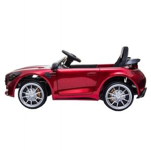 Imagine Masinuta electrica pentru copii Novokids Mercedes AMG GTR Rosu, 12V, roti din cauciuc EVA, usi cu deschidere, 2 viteze, 2 motoare 550 W