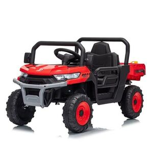 Imagine Masinuta electrica pentru copii Nichiduta Off Road Terrain Rover 900 Red 24V cu faruri LED, remorca rabatabila electric, centura de siguranta, roti robuste, 2 motoare x 39w, usi cu deschidere, muzica si telecomanda parentala