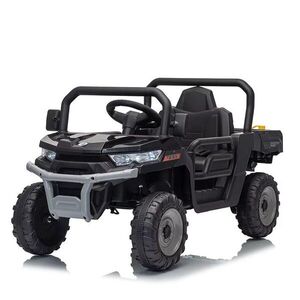 Imagine Masinuta electrica pentru copii Nichiduta Off Road Terrain Rover 900 Black 24V cu faruri LED, remorca rabatabila electric, centura de siguranta, roti robuste, 2 motoare x 39w, usi cu deschidere, muzica si telecomanda parentala