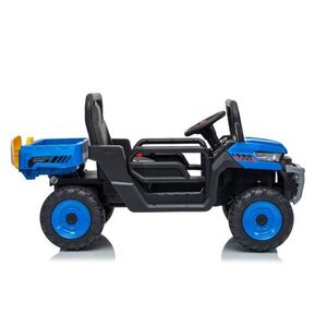 Imagine Masinuta electrica pentru copii Nichiduta Off Road Terrain Rover 900 Blue 24V cu faruri LED, remorca rabatabila electric, centura de siguranta, roti robuste, 2 motoare x 39w, usi cu deschidere, muzica si telecomanda parentala